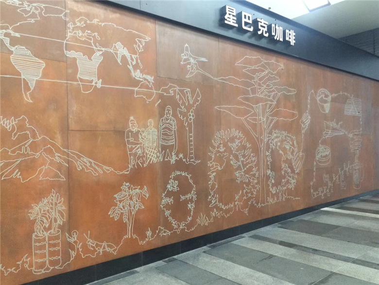 柯桥耐候钢幕墙